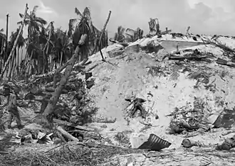 Pulitzer Prize-winning photograph of dead Japanese soldiers after the battle