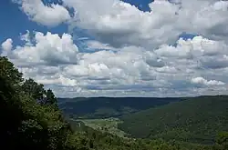 A view of Tarlton Valley from Beersheba Springs