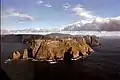 The Tasman Island with the Tasman Peninsula in the background, ca. 1987.