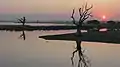 Sunset over Taungthaman Lake