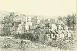 Sketch of el-Kusr in Tayasir, 1882