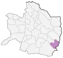 Location of Taybad County in Razavi Khorasan province