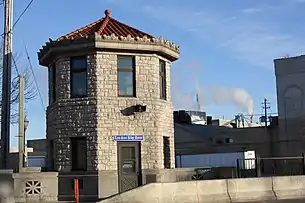 The museum for the Tayco Street Bridge in Menasha, Wisconsin on the Fox River. It is listed on the National Register of Historic Places