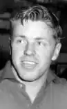 Ted Whitten after training in 1954