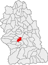 Location in Hunedoara County