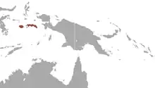 Moluccan Islands near New Guinea