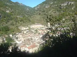 A general view of La Roque-Sainte-Marguerite