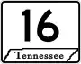 State Route 16 marker