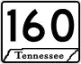 State Route 160 marker