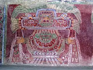 Image 39Goddess, mural painting from the Tetitla apartment complex at Teotihuacan, Mexico, 650–750 CE (from History of Mexico)