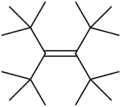 Skeletal formula of tetra-tert-butylethylene