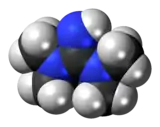 Spacefill model of 1,1,3,3-tetramethylguanidine