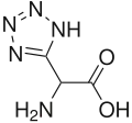 Chemical structure of tetrazolylglycine