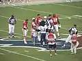 Coin toss against Kansas City, August 12, 2006