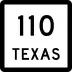 State Highway 110 marker