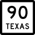 State Highway 90 marker