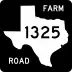 Farm to Market Road 1325 marker