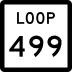 State Highway Loop 499 marker