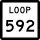 State Highway Loop 592 marker