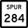 State Highway Spur 284 marker