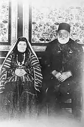 Teymur bey Ashurbeyov with his wife Tutu khanim.