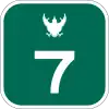 Motorway Route 7 shield}}