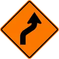 Diverted traffic to right