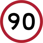 Speed limit (90 km/h)