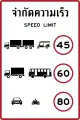 Speed limit (In city – Bangkok, Pattaya and cities inbound)