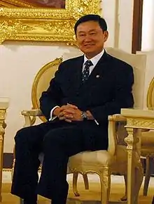 Image 2Thaksin Shinawatra, Prime Minister of Thailand, 2001–2006. (from History of Thailand)