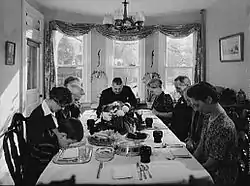 A Thanksgiving dinner in Neffsville in November 1942