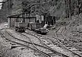 General view of the passing loop, shed and siding