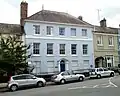 The Dispensary (centre)and Ebberley House (right)