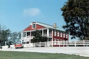 John Hart Crenshaw's Hickory Hill mansion, in Gallatin County, Illinois, infamously known as the "Old Slave House".