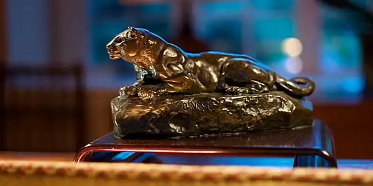 Bronze sculpture by Antoine-Louis Barye: “The Panther of Tunis”