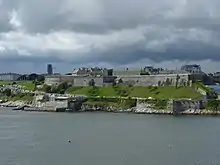 The Royal Citadel as seen from Mount Batten.