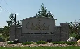 Entrance sign to The Willows