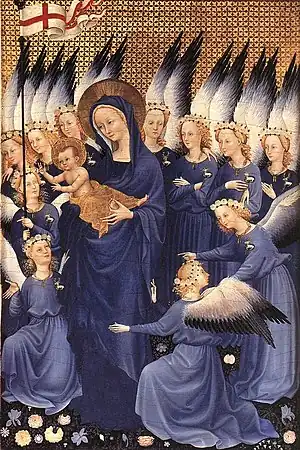 The Wilton Diptych (right); c. 1395–1399.