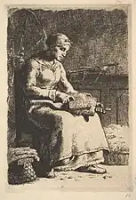 The Wool Carder (1855), by Jean-François Millet, Metropolitan Museum of Art, New York.