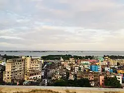 Skyline of Brahmanbaria near Titas River