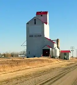 The former grain elevator in Rouleau, seen in 2012