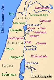 Map of the Holy Land