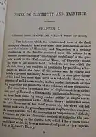 First page to Notes on Recent Researches in Electricity and Magnetism (1893)