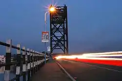 Old Thoppumpady Bridge, at night