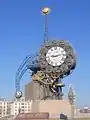 The Tianjin Century Clock in front of the Tianjin Railway Station Square.