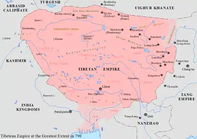 Tibetan Empire in 790