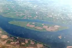 View of Tiengemeten and Hoeksche Waard