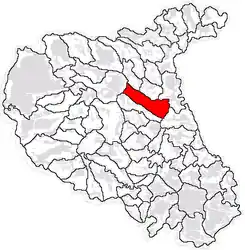 Location in Vrancea County