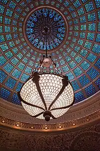 Tiffany glass dome