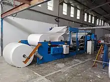 Tissue Converting and Production Machine in action